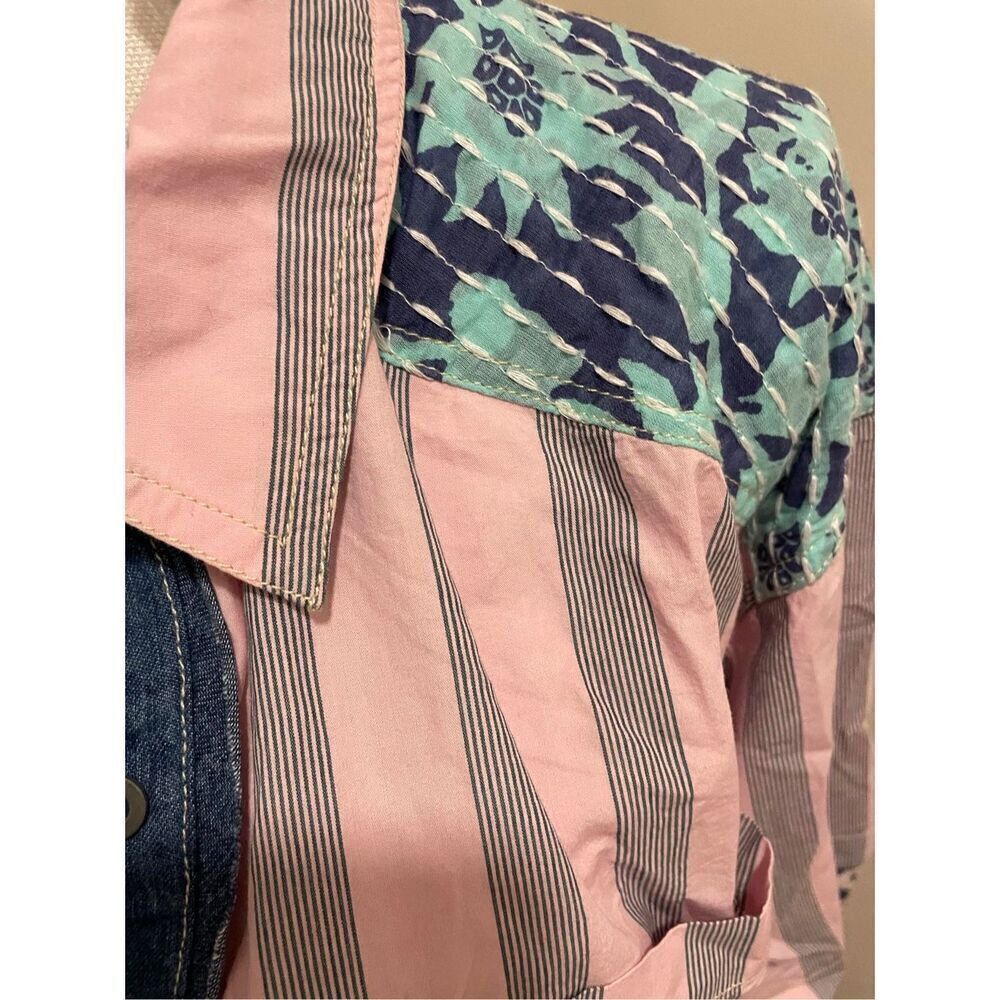 New Free  People Wild Dunes Stripe Shirt Size XS new - Picture 5 of 9